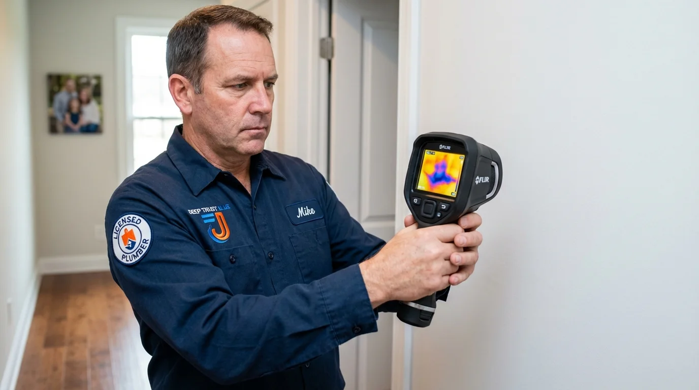 Thermal imaging leak detection by Johns Plumbing LLC in Bellwood